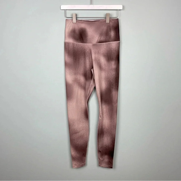 Nike One High-Rise Smokey Mauve Printed Leggings - Picture 3 of 9